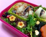 ✿キャラ弁 可愛いお花柄のミートボール✿作り方5写真
