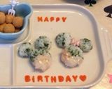 1歳のミッキーバースデープレート♡作り方5写真