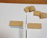 バレンタイン♡カラフルキューブウェハース作り方1写真