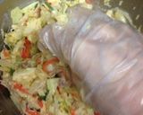 そうめんの残りで 和風お好み焼き☆作り方1写真