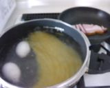 簡単！バジルパスタ＊半熟卵のっけ作り方4写真