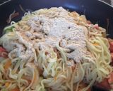 鮭＆チーズの塩焼きそば作り方4写真