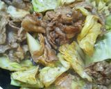 味噌きゃべ豚乗っけ焼きそば作り方3写真