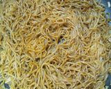 味噌きゃべ豚乗っけ焼きそば作り方4写真