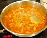甘エビの殻を使った魚介のサフランリゾット作り方3写真