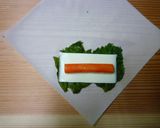 簡単チーズ青じそカニかまの揚げない春巻き作り方3写真