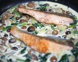 鮭のムニエル野菜たっぷりホワイトソース作り方7写真