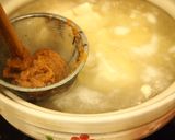 お出汁が最高♪土鍋で白子とタラの味噌汁作り方3写真