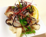 簡単つまみ。焼ききのこの昆布おろし和え作り方4写真