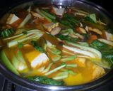 野菜たっぷり辛味噌具だくさんスープ作り方4写真