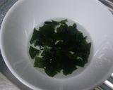 【お弁当に！】ワカメと水菜の和え物作り方1写真