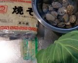 あさりで、マルちゃん深川焼きそば作り方1写真