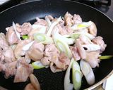 鶏肉とネギのチリソース炒め作り方2写真