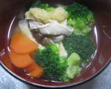 今日の味噌汁　ブロッコリー椎茸作り方7写真