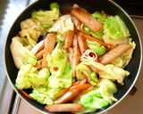 さつま揚げとキャベツのバター醤油炒め作り方4写真