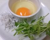 しらすと豆苗の卵焼き作り方1写真
