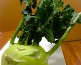 コールラビの鶏きんぴら作り方1写真