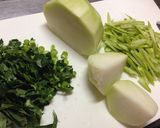 コールラビの鶏きんぴら作り方2写真