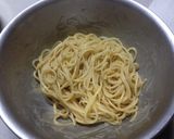 卵不使用☆白菜漬けのカルボナーラ風スパ作り方2写真