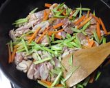 コールラビの鶏きんぴら作り方5写真