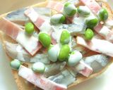蓮根×ベーコンのミルキー和トースト作り方7写真