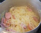 即席簡単カルボナーラ風白菜やきそば作り方6写真