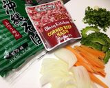 カラソバアレンジ＊コンビーフハッシュ作り方1写真
