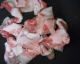 豚ばら肉と白菜と長ねぎの3点梅肉炒め作り方5写真
