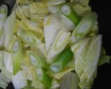 豚ばら肉と白菜と長ねぎの3点梅肉炒め作り方8写真