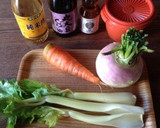 セロリのとにんじんの中華風浅漬け作り方1写真