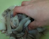 仙台味噌で作るLOVE 東北イカ焼きそば作り方1写真