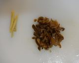 蕾菜と帆立の搾菜炒め作り方3写真