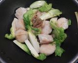蕾菜と帆立の搾菜炒め作り方6写真
