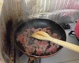 ほうれん草とひき肉のバター炒め☆作り方2写真