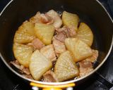 面取り簡単☆旨味が染み込む♡豚バラ大根作り方8写真