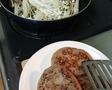 きのこソースの煮込みハンバーグ作り方3写真