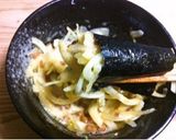 玉ねぎ かつお節 納豆卵作り方4写真