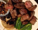 簡単時短バターにんにくでサイコロステーキ作り方3写真