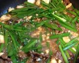 ニラ入り肉豆腐作り方6写真