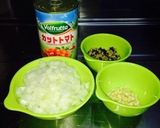 カットトマト缶deミートソース作り方1写真