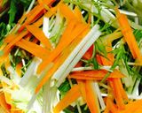 水菜とカリカリ油揚げの味ポンサラダ作り方2写真