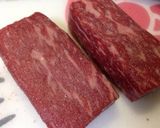 牛もも肉のたたき♡作り方1写真