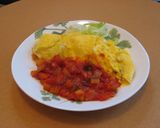 オムライス（具沢山トマトソース）作り方9写真