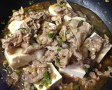 簡単！豚こまで麻婆豆腐風がっつりおかず☆作り方4写真