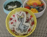 味付け海苔の彩色海苔切りキャラ弁シート作り方14写真