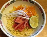 スパムで塩油そば作り方7写真