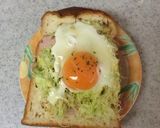 たっぷりキャベツと卵のトースト作り方6写真