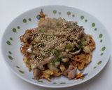 カブとしいたけのあんかけ揚げやきそば作り方7写真
