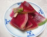 簡単!塩もみ紅心大根!作り方3写真