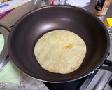 フライパン、パラタで作る♪明太子マヨピザ作り方4写真
